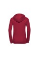 RUSSELL LADIES'' AUTHENTIC ZIPPED HOOD JACKET rouge classique personnalisable