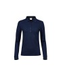 TEE JAYS LADIES LUXURY STRETCH LONG SLEEVE POLO Poloshirt personalisierbar