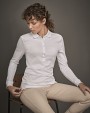 TEE JAYS LADIES LUXURY STRETCH LONG SLEEVE POLO Poloshirt personalisierbar