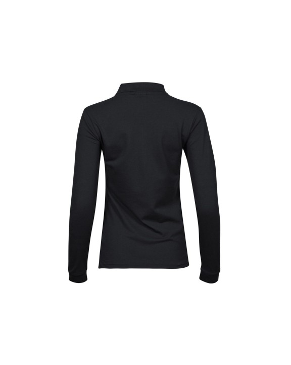 TEE JAYS LADIES LUXURY STRETCH LONG SLEEVE POLO Poloshirt personalisierbar