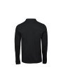 TEE JAYS LUXURY STRETCH LONG SLEEVE POLO noir personnalisable
