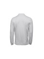 TEE JAYS LUXURY STRETCH LONG SLEEVE POLO blanc personnalisable