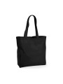 WESTFORDMILL Sac shopping en coton noir personnalisable