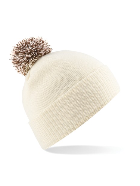 BEECHFIELD Bonnet Snowstar® Off White/Mocha personnalisable