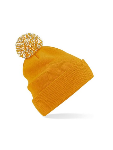 BEECHFIELD Bonnet Snowstar® mustard/off white personnalisable