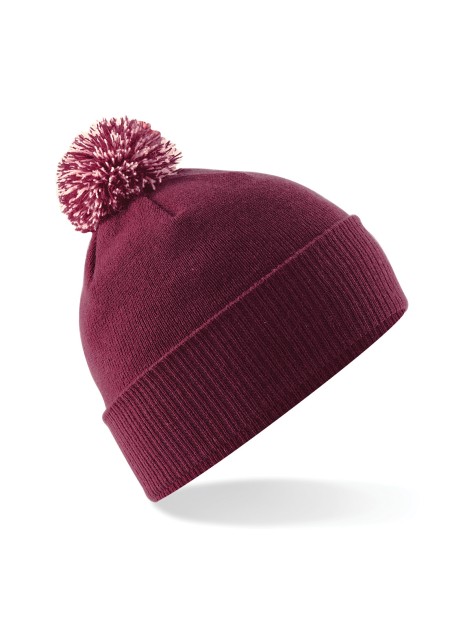 BEECHFIELD Bonnet Snowstar® Burgundy/Off White personnalisable
