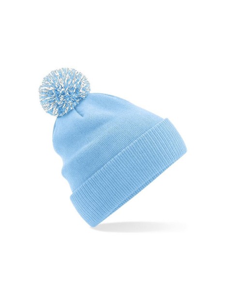 BEECHFIELD Bonnet Snowstar® sky/blanc personnalisable