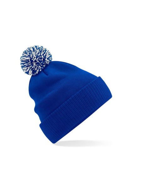 BEECHFIELD Bonnet Snowstar® bleu royal brillant/blanc personnalisable