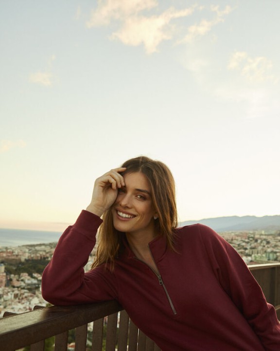 Sweat-shirt personnalisable CLIQUE Basic Half Zip