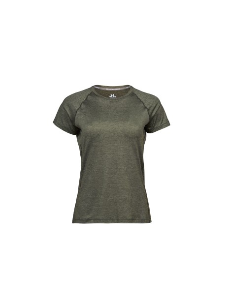 TEE JAYS WOMENS COOLDRY TEE olive melange personnalisable