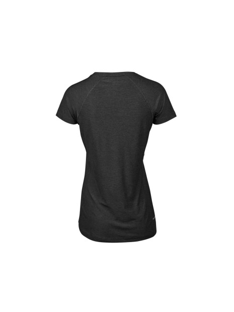 TEE JAYS WOMENS COOLDRY TEE Black Melange personnalisable