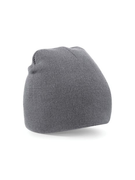 BEECHFIELD Bonnet Beanie original Pull-On gris graphite personnalisable