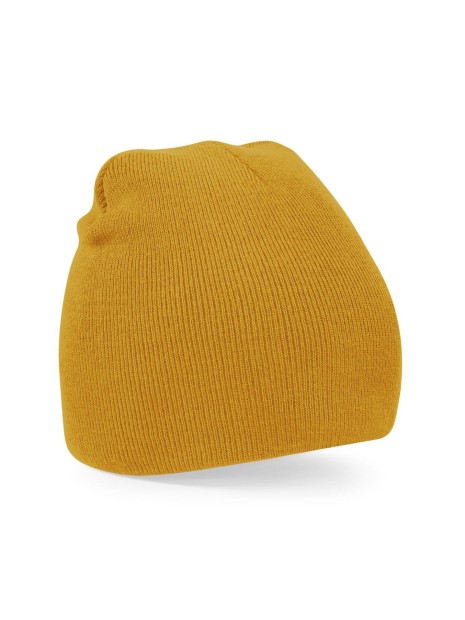 BEECHFIELD Bonnet Beanie original Pull-On MUSTARD personnalisable