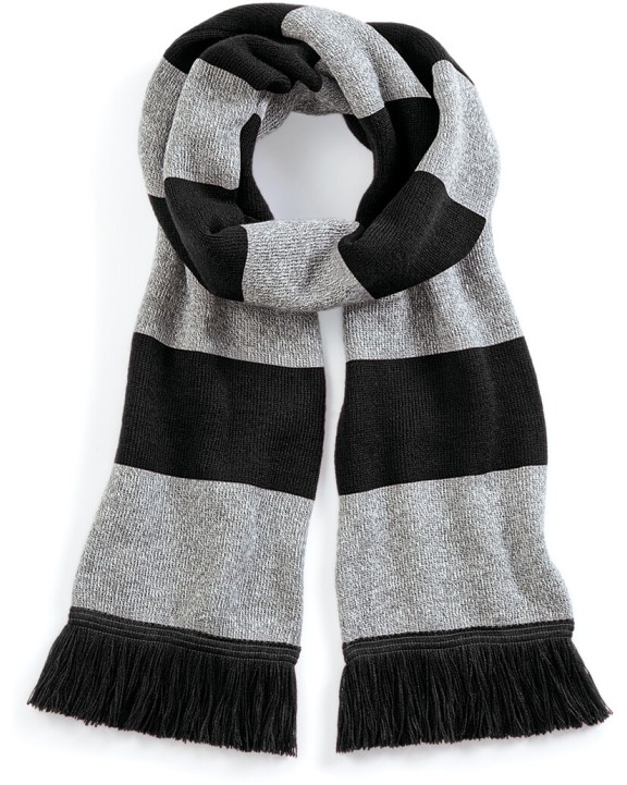 BEECHFIELD Streifenschal Stadium Mütze, Schal & Handschuh personalisierbar