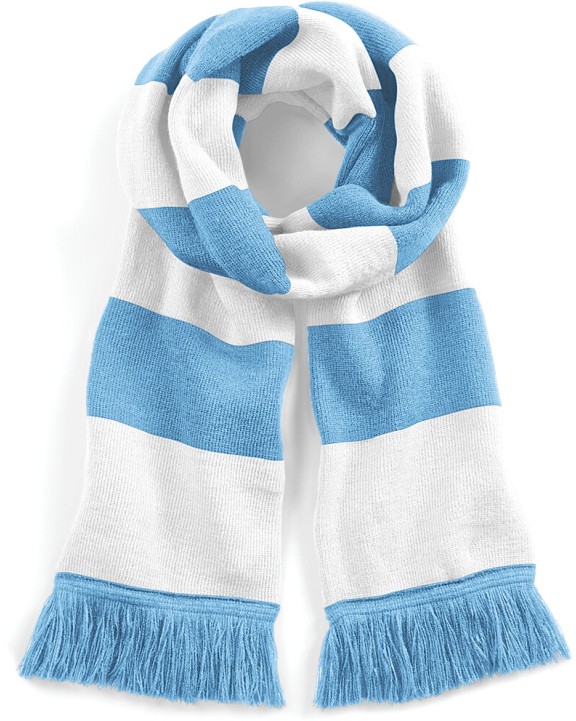 BEECHFIELD Streifenschal Stadium Mütze, Schal & Handschuh personalisierbar