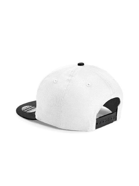 BEECHFIELD YOUTH SIZE SNAPBACK blanc/noir personnalisable