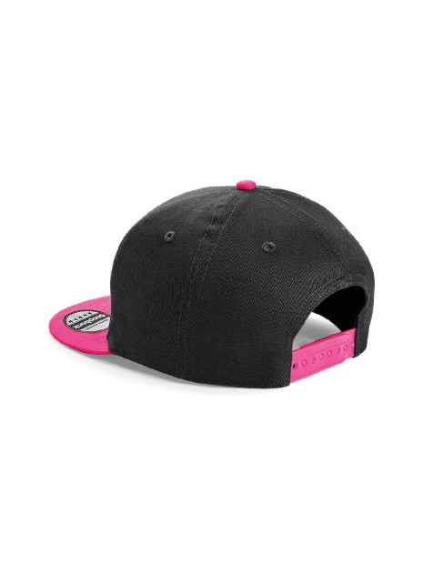 BEECHFIELD YOUTH SIZE SNAPBACK BLACK/FUCHSIA personnalisable