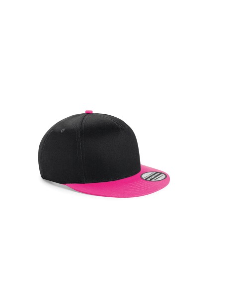 BEECHFIELD YOUTH SIZE SNAPBACK BLACK/FUCHSIA personnalisable
