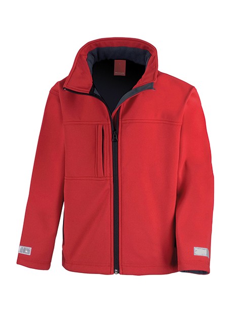 RESULT Junior/Youth Classic Soft Shell rouge personnalisable