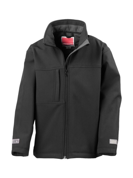 RESULT Junior/Youth Classic Soft Shell noir personnalisable
