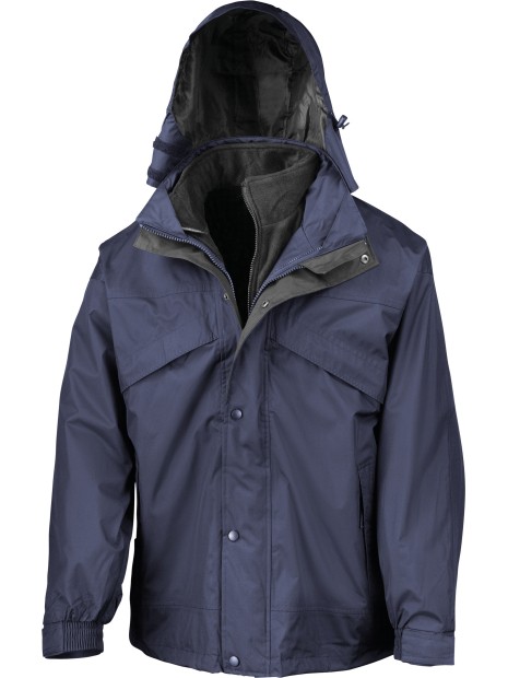 RESULT Veste 3 en 1 zip & clic bleu marine personnalisable