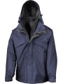 RESULT Veste 3 en 1 zip & clic bleu marine/noir personnalisable