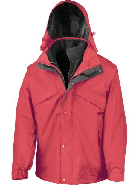 RESULT Veste 3 en 1 zip & clic rouge personnalisable