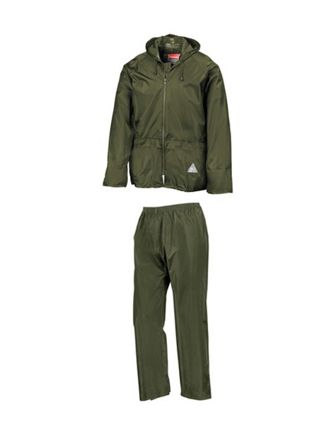 RESULT Jacket & Trouser Set vert olive personnalisable
