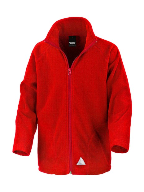 RESULT Junior/Youth Microfleece Top rouge personnalisable