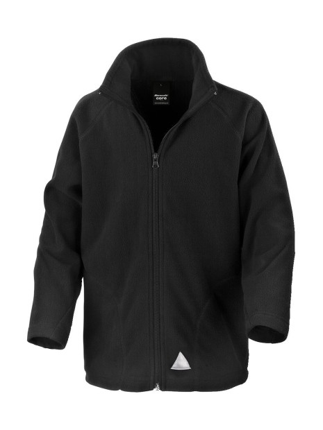 RESULT Junior/Youth Microfleece Top noir personnalisable