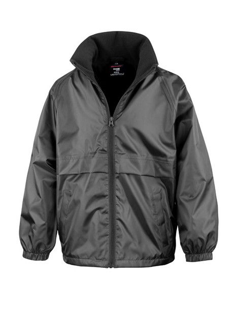 RESULT CORE Junior Microfleece Lined Jacket noir personnalisable