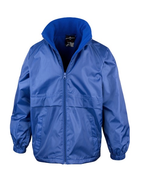 RESULT CORE Junior Microfleece Lined Jacket bleu royal personnalisable