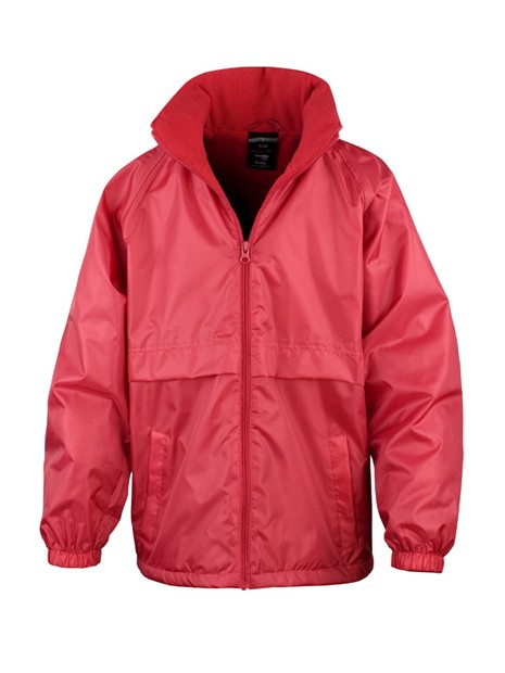 RESULT CORE Junior Microfleece Lined Jacket rouge personnalisable