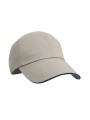 RESULT Herringbone Cap tan/bleu marine personnalisable