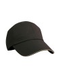 RESULT Herringbone Cap noir/tan personnalisable