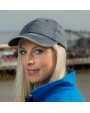 RESULT Washed Fine Line Cotton Cap with Sandwich Peak Kappe personalisierbar