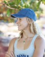 Casquette personnalisable RESULT Casquette coton fine ligne lavé avec visière sandwich