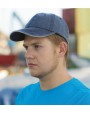 RESULT Washed Fine Line Cotton Cap with Sandwich Peak Kappe personalisierbar