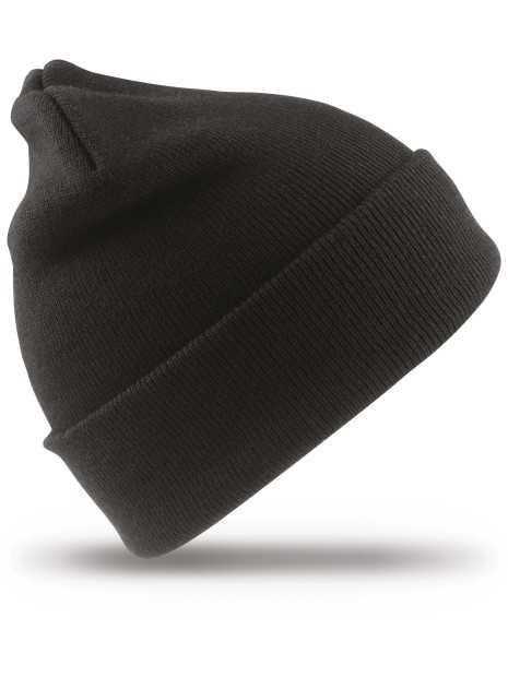 RESULT Bonnet de ski Woolly noir personnalisable