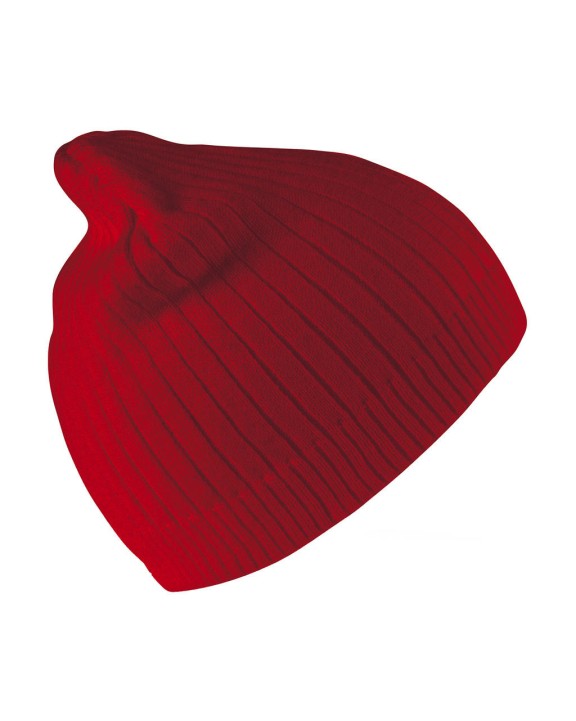 RESULT Delux Double Knit Cotton Beanie Hat Mütze, Schal & Handschuh personalisierbar