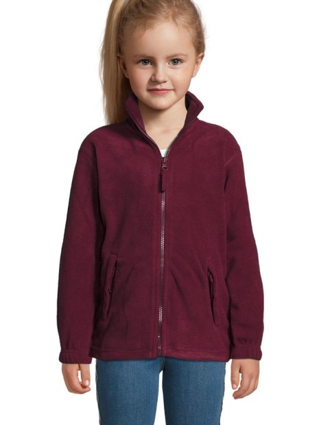 Laines polaires à personnaliser SOL'S North Kids bordeaux