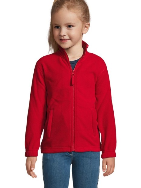 Laines polaires à personnaliser SOL'S North Kids rouge
