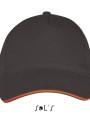 Casquettes à personnaliser SOL'S Long Beach gris fonce/orange