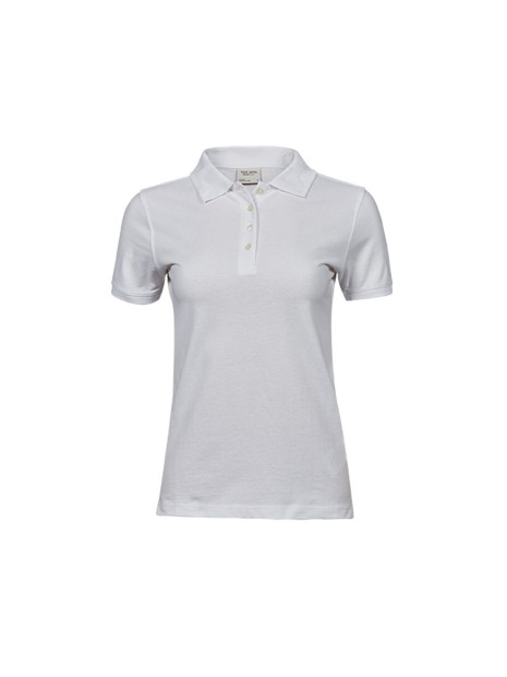 TEE JAYS LADIES HEAVY POLO blanc personnalisable