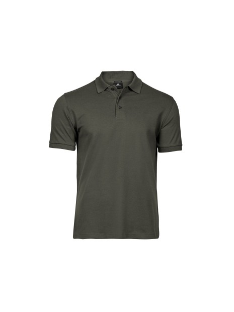 TEE JAYS LUXURY STRETCH POLO deep green personnalisable