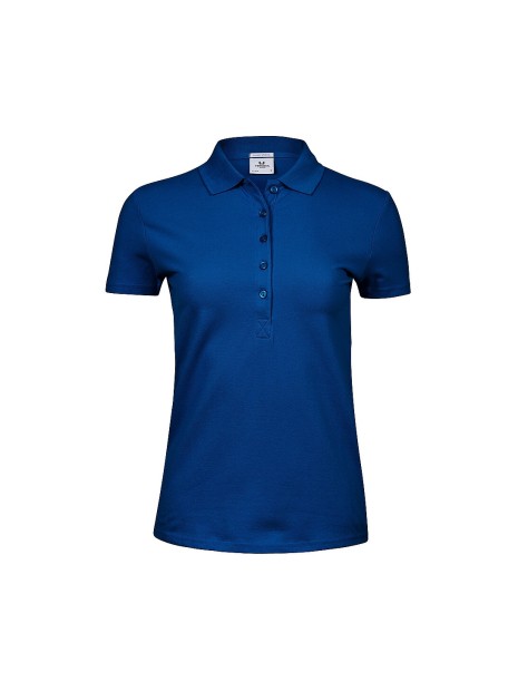 TEE JAYS LADIES LUXURY STRETCH POLO INDIGO BLUE personnalisable