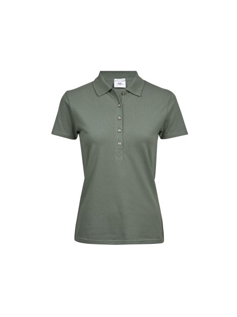 TEE JAYS LADIES LUXURY STRETCH POLO vert feuille personnalisable