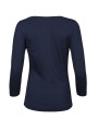 TEE JAYS WOMENS STRETCH 3/4 SLEEVE TEE bleu marine personnalisable
