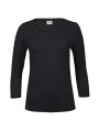 TEE JAYS WOMENS STRETCH 3/4 SLEEVE TEE noir personnalisable