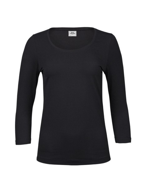 TEE JAYS WOMENS STRETCH 3/4 SLEEVE TEE noir personnalisable